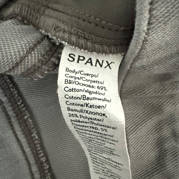 🟣 Spanx Womens Gray Skinny Legs Jegging Jeans Size Large - Picture 4 of 12